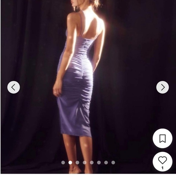 NWT A&F Bodycon Ruched Dress - Picture 4 of 10